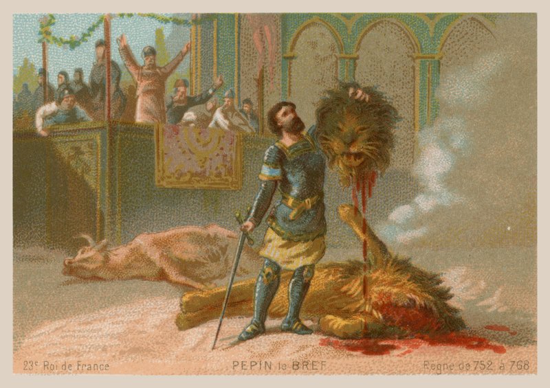 Pippin der Kurze, König von Frankreich (regierte von 752-768) von French School
