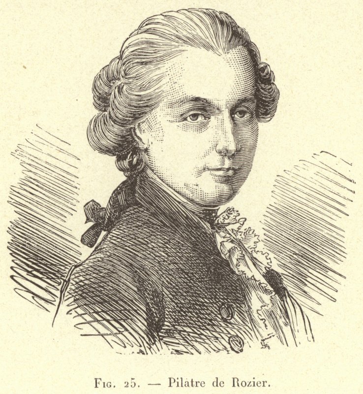 Pilatre de Rozier (Gravur) von French School