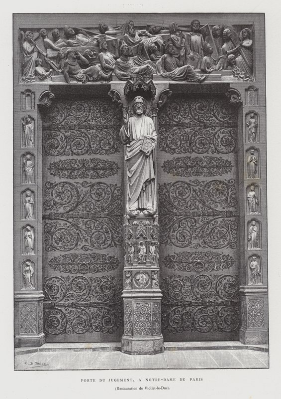 Portal des Jüngsten Gerichts, Notre Dame de Paris von French School
