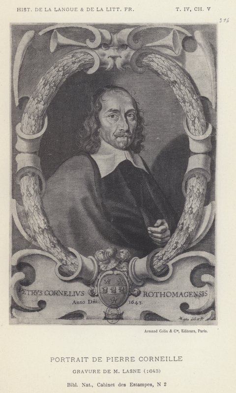 Portrait De Pierre Corneille von French School