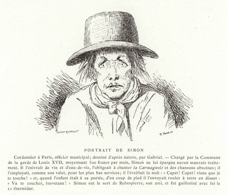 Porträt von Antoine Simon von French School