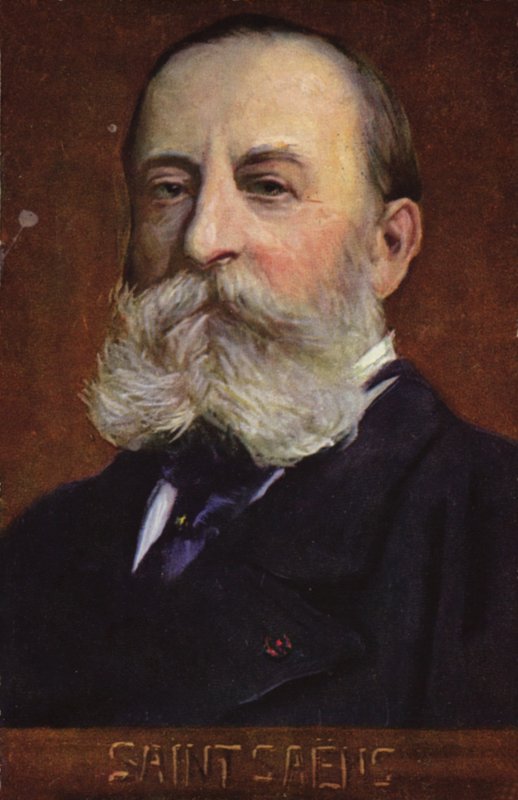 Porträt von Camille Saint-Saens von French School