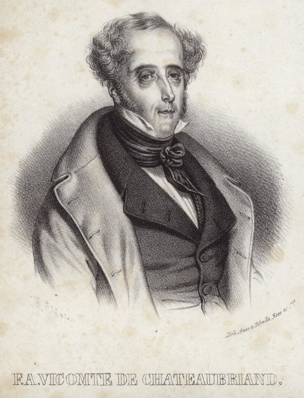 Porträt von Vicomte de Chateaubriand von French School