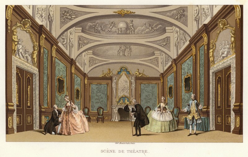 Theaterszene von French School