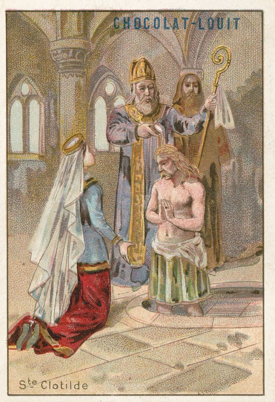 St. Clotilde, zweite Frau von Chlodwig I., König der Franken von French School
