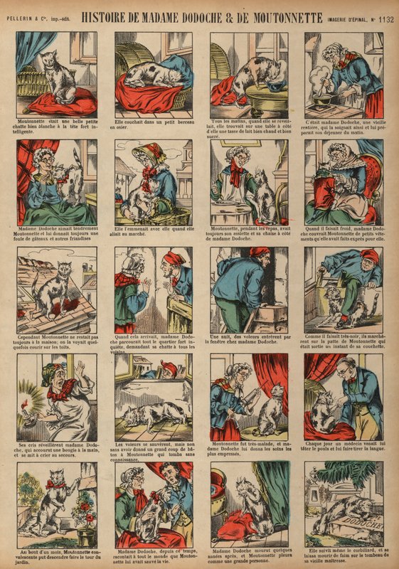 Geschichte von Madame Dodoche und ihrer Katze Moutonnette von French School