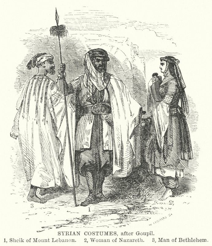Syrische Kostüme (Gravur) von French School