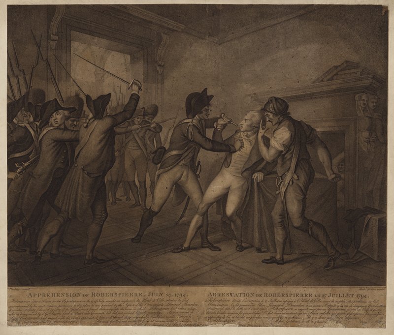 Die Festnahme von Robespierre am 27. Juli 1794 von French School
