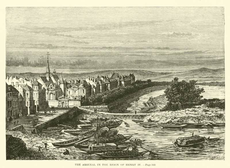 Das Arsenal zur Zeit Heinrichs IV. von French School