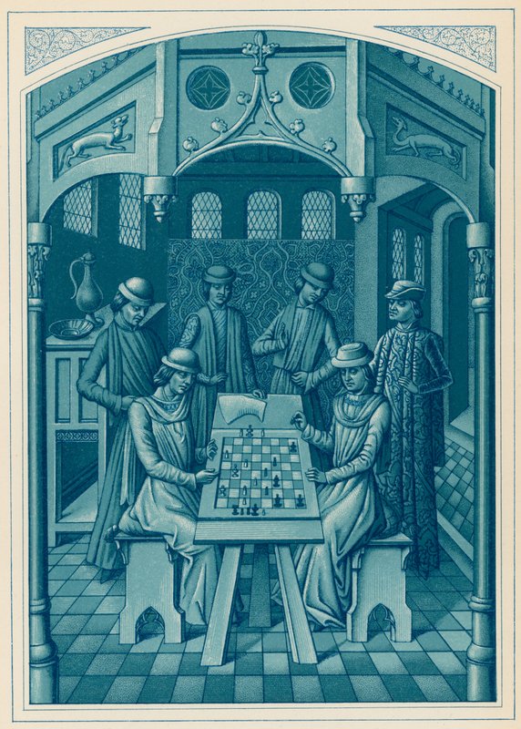 Die Schachspieler von French School