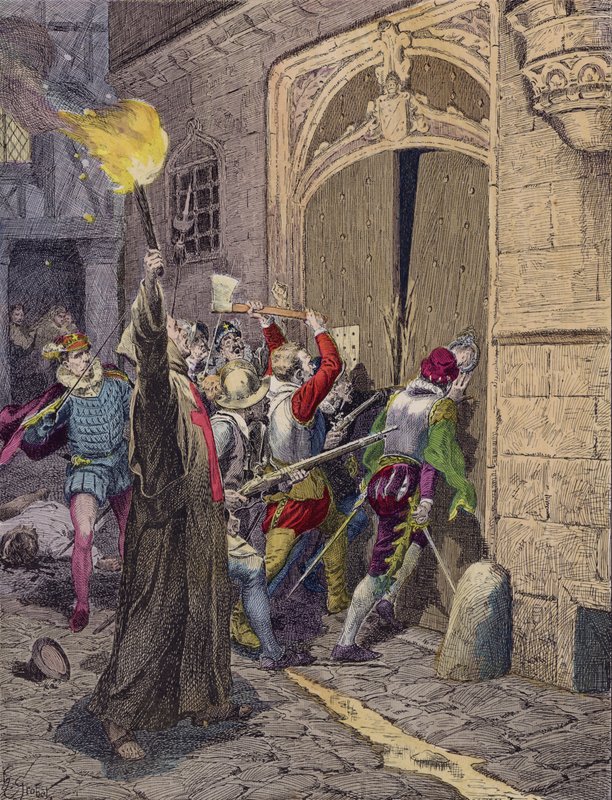 Das Massaker am Bartholomäustag, Paris von French School