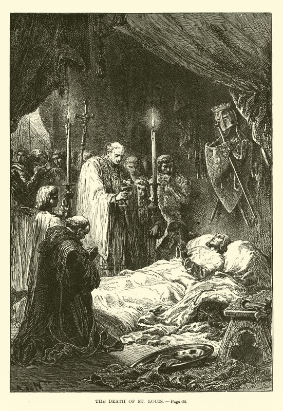 Der Tod von St. Louis von French School