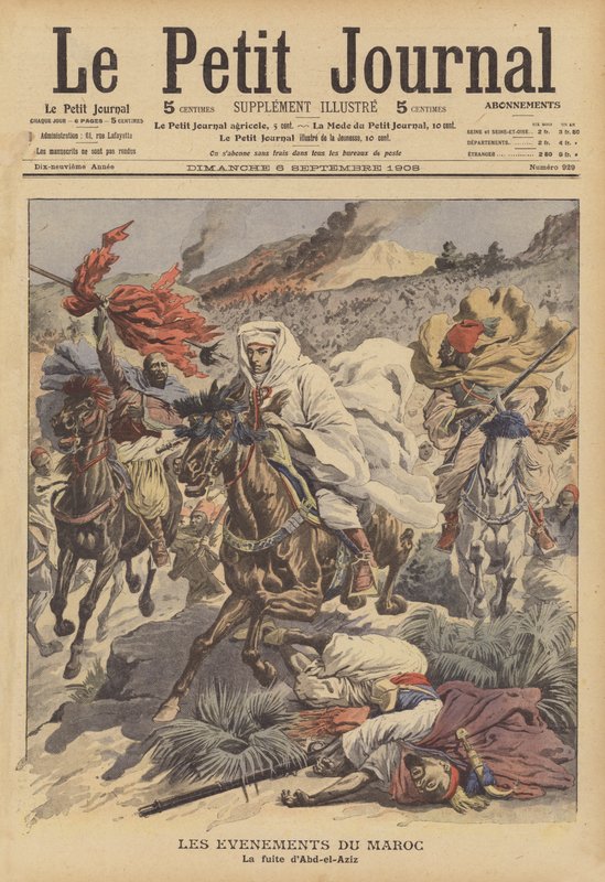 Die Flucht von Sultan Abdelaziz von Marokko von French School