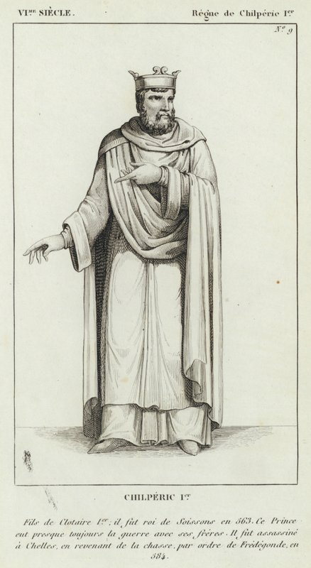 VI Jahrhundert, Herrschaft von Chilperich I., Chilperich I. von French School