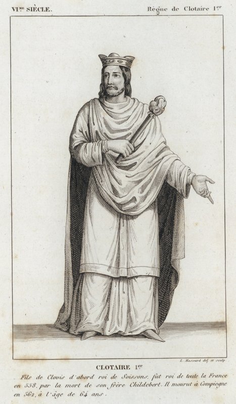 VI Jahrhundert, Herrschaft von Chlothar I., Chlothar I. von French School