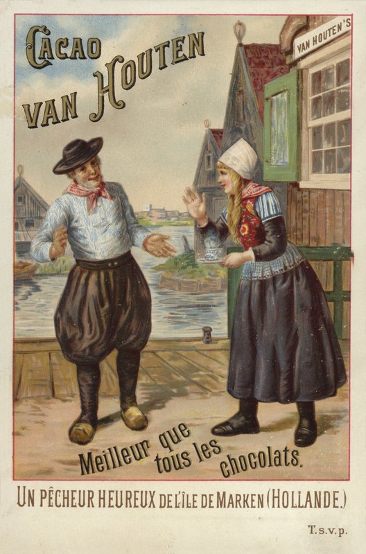 Van Houton Schokolade - Niederländisches Paar von French School