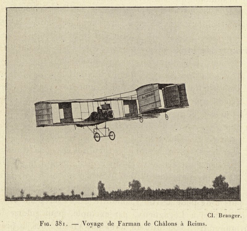 Reise von Farman von Chalons nach Reims von French School