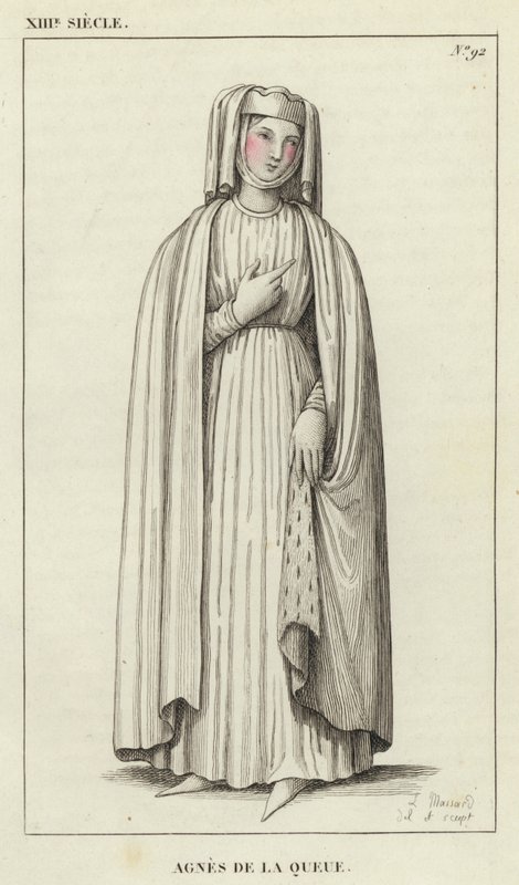 XIII Jahrhundert, Agnes de la Queue von French School