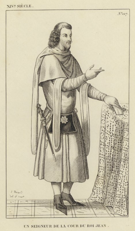 XIV Jahrhundert, Ein Herr am Hof von König Johann von French School