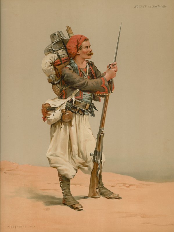 Zouave auf Wache von French School