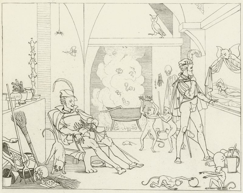 Illustration zu Goethes Faust von Friedrich August Moritz Retzsch