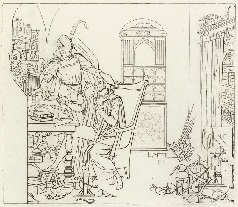 Illustration zu Goethes Faust von Friedrich August Moritz Retzsch