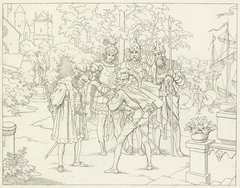 Illustration für Goethes Faust von Friedrich August Moritz Retzsch