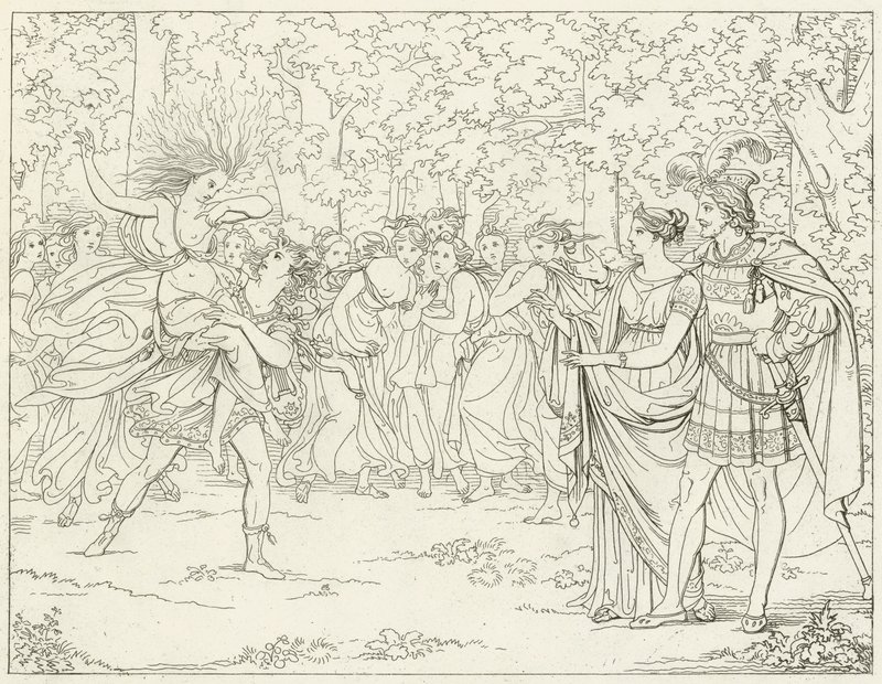 Illustration für Goethes Faust von Friedrich August Moritz Retzsch