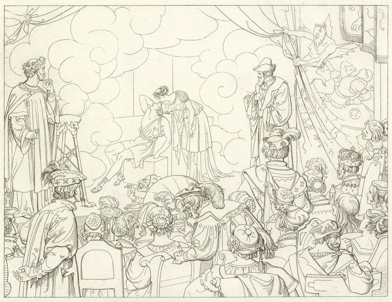 Illustration für Goethes Faust von Friedrich August Moritz Retzsch
