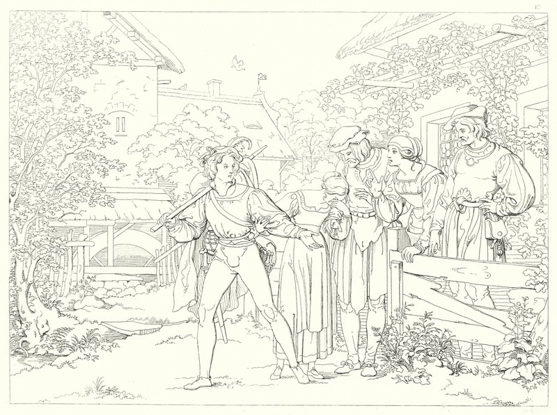 Illustration zu Schillers Lied von der Glocke von Friedrich August Moritz Retzsch