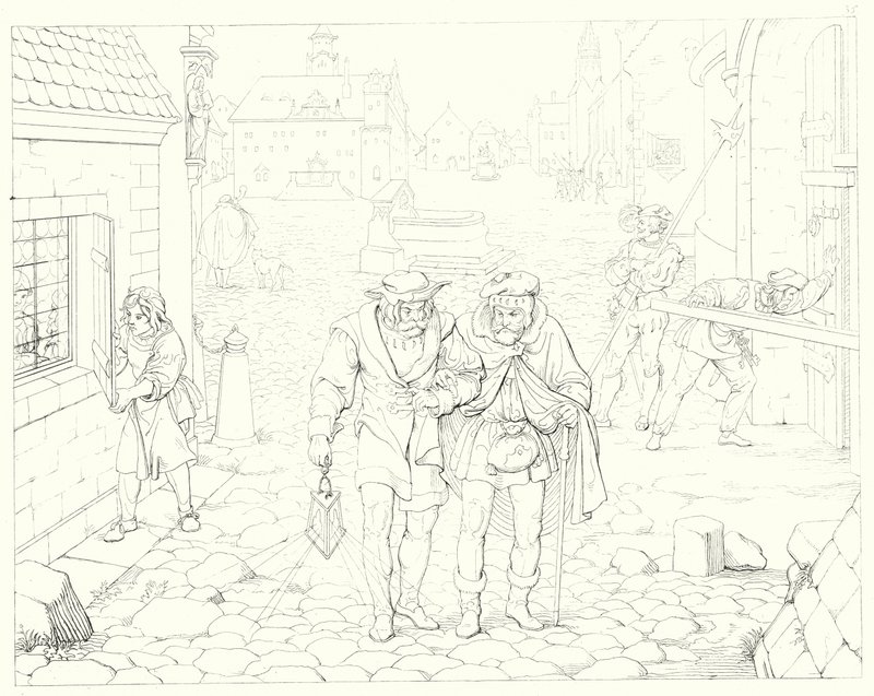 Illustration zu Schillers Lied von der Glocke von Friedrich August Moritz Retzsch