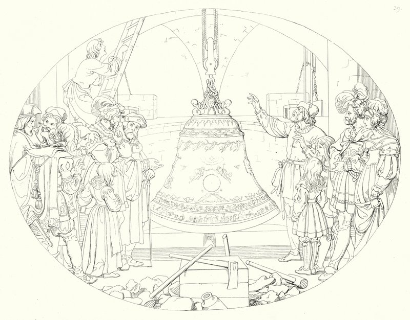 Illustration zu Schillers Lied von der Glocke von Friedrich August Moritz Retzsch
