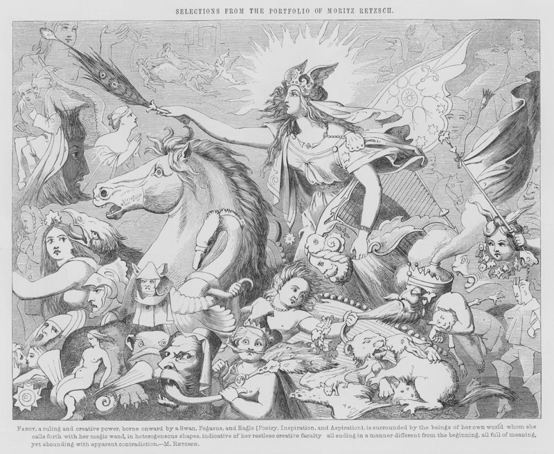 Auswahl aus dem Portfolio von Moritz Retzsch, Fantasie von Friedrich August Moritz Retzsch
