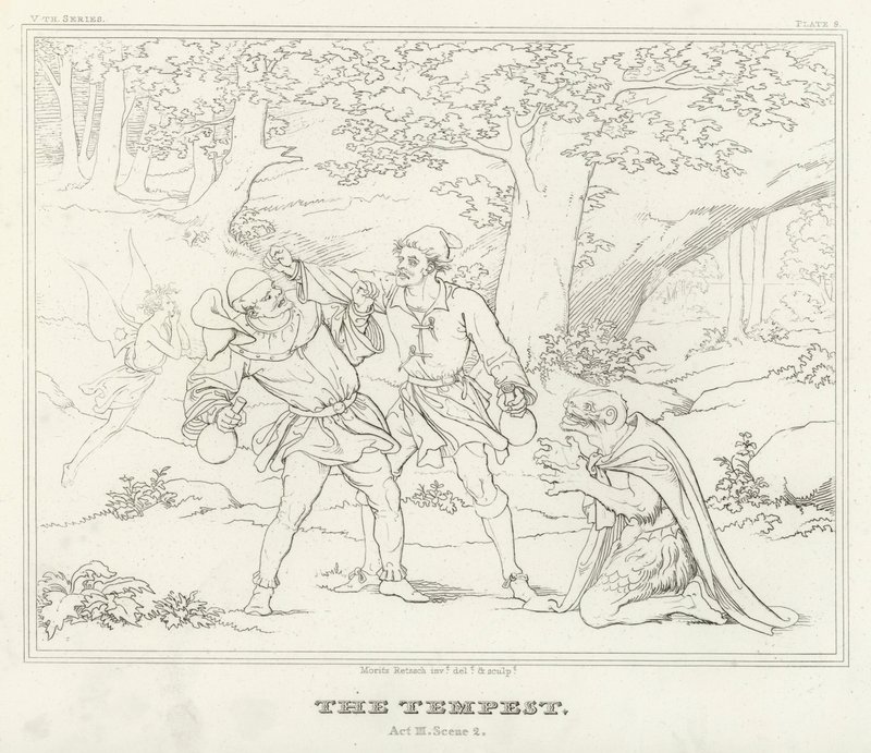 Der Sturm, Akt III, Szene 2 von Friedrich August Moritz Retzsch