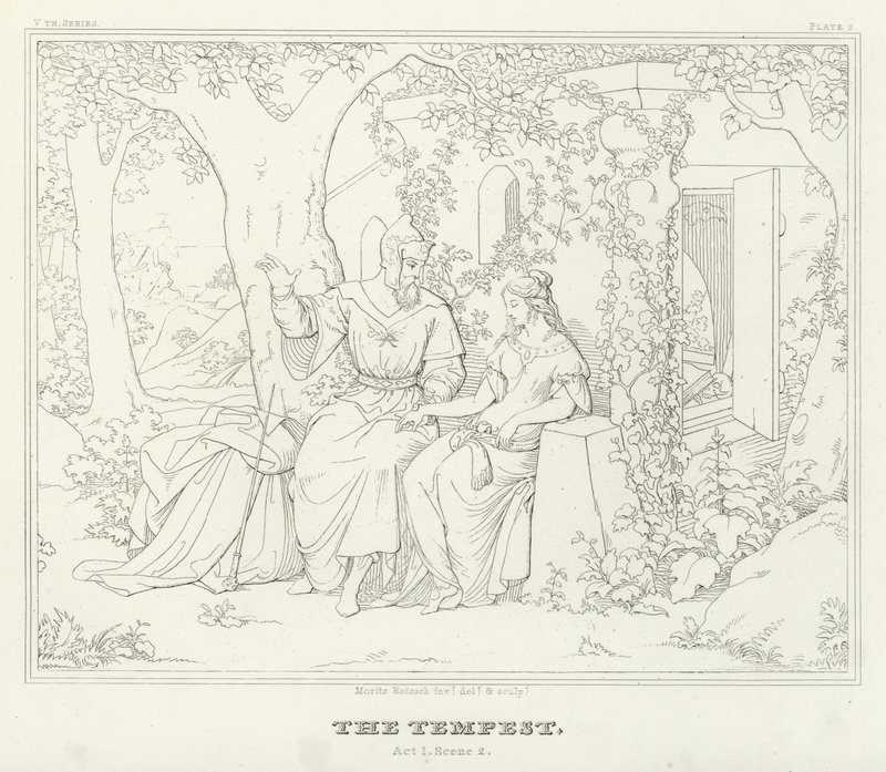 Der Sturm, Akt I, Szene 2 von Friedrich August Moritz Retzsch