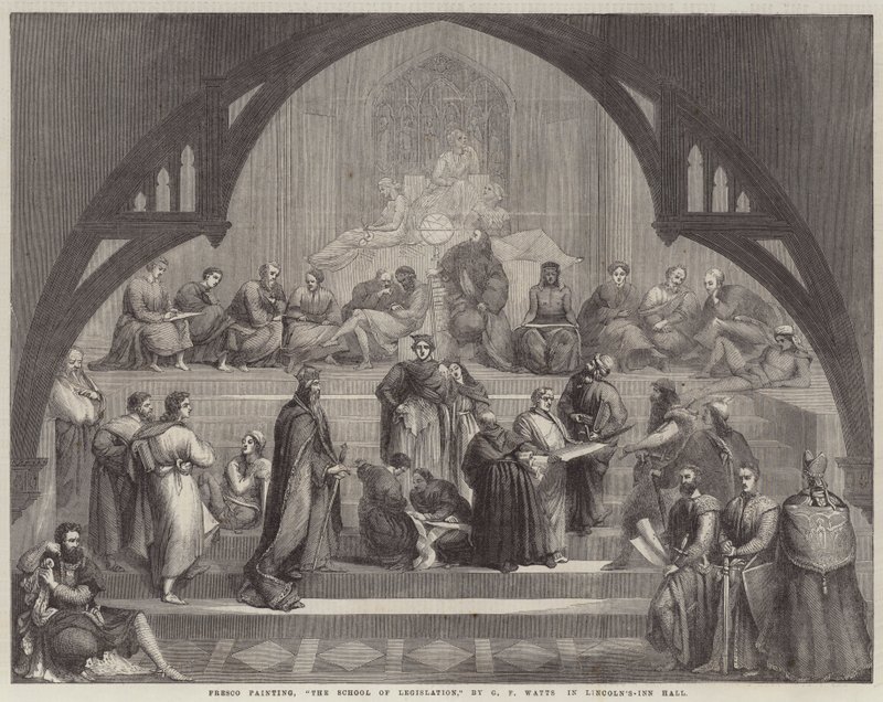 Die Schule der Gesetzgebung von George Frederick Watts