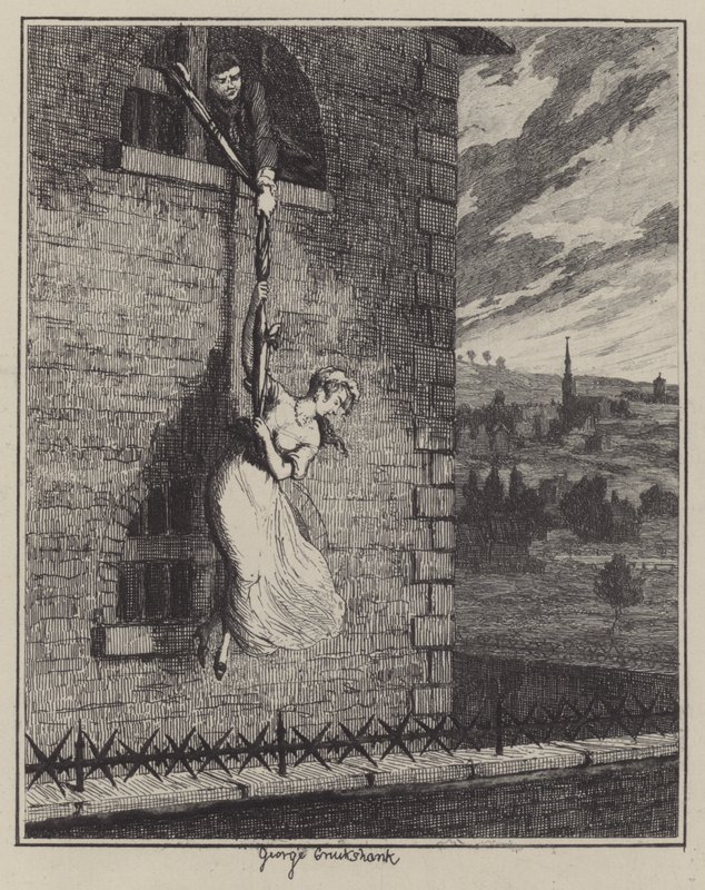 Illustration für Jack Sheppard von George (after) Cruikshank