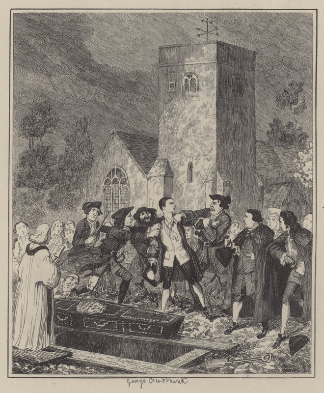 Illustration für Jack Sheppard (Gravur) von George (after) Cruikshank