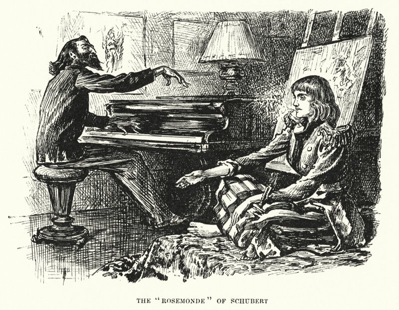 Illustration für Trilby von George du Maurier (Kupferstich) von George (after) Du Maurier
