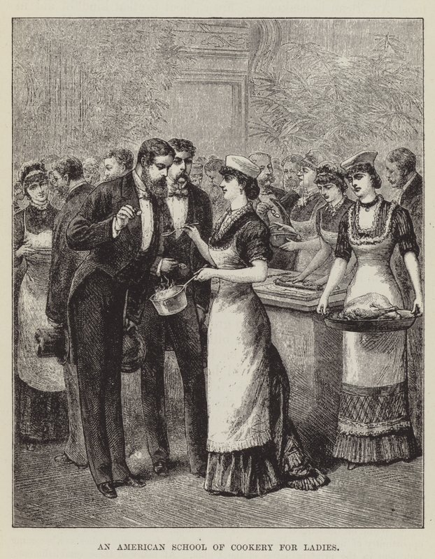 Eine amerikanische Kochschule für Damen von George Augustus Sala