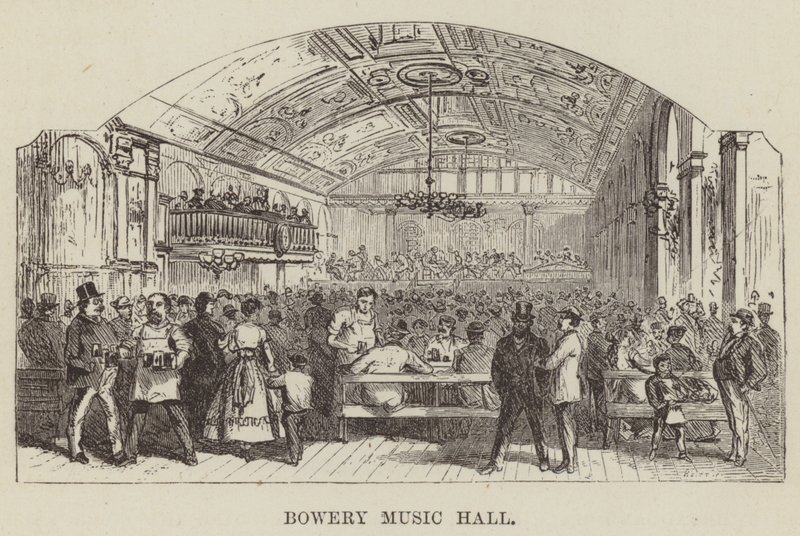 Bowery Music Hall von George Augustus Sala