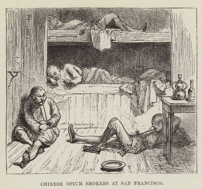 Chinesische Opiumraucher in San Francisco von George Augustus Sala