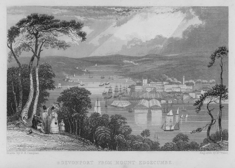Devonport von Mount Edgecumbe von George Bryant Campion