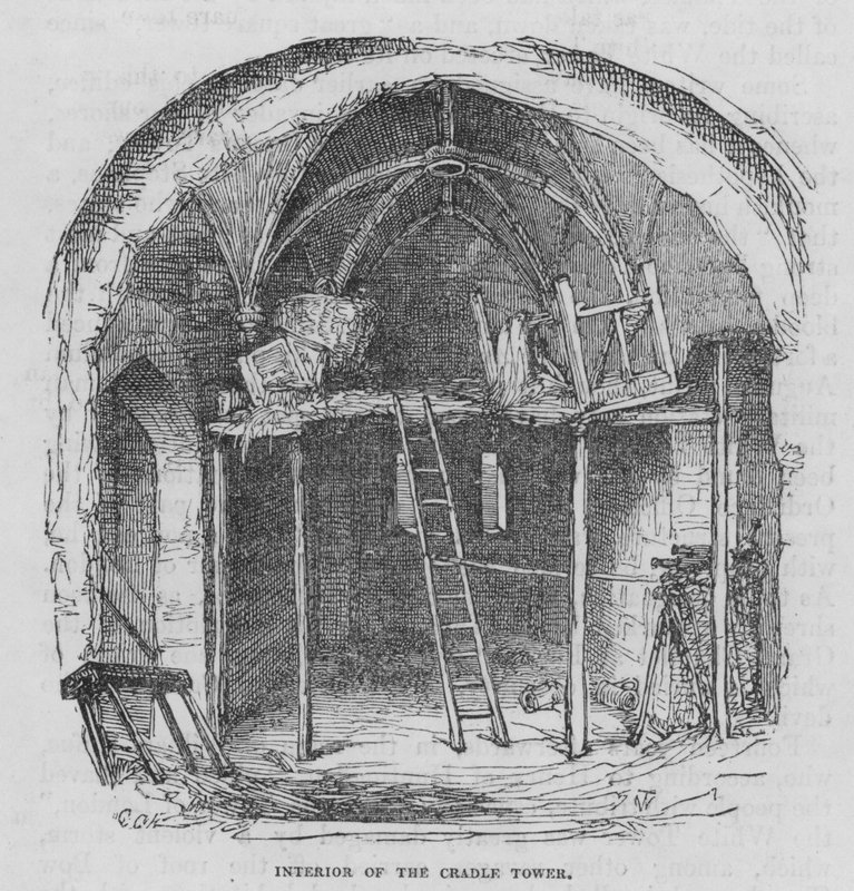 Inneres des Wiegeturms von George Cruikshank