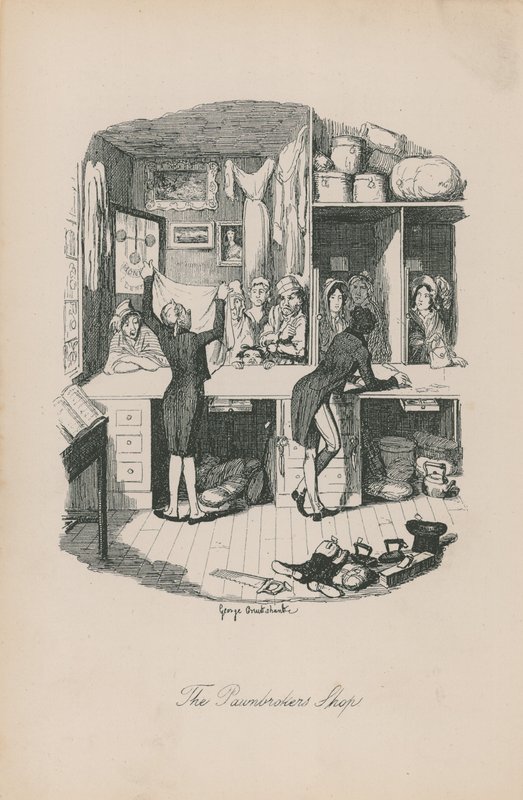 Das Pfandleihhaus von George Cruikshank
