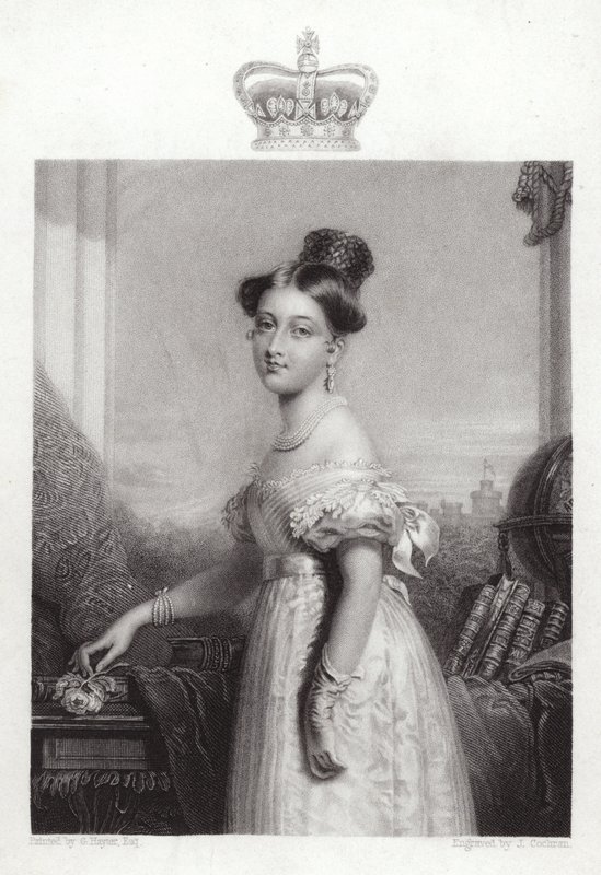 Königin Victoria im Alter von 18 Jahren von George Hayter