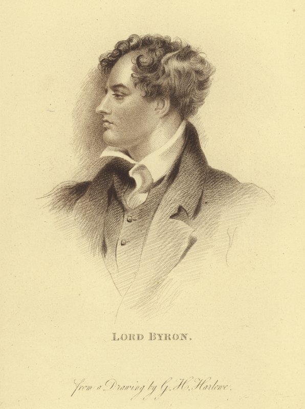 Porträt von Lord Byron von George Henry (after) Harlow