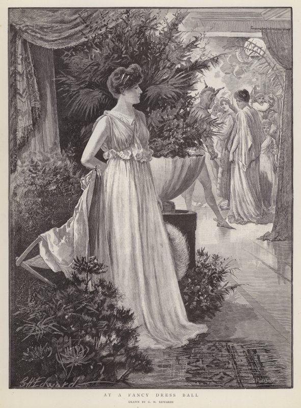 Auf einem Kostümball von George Henry Edwards