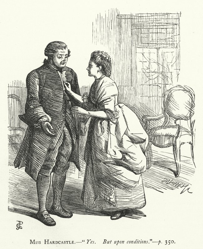 Illustration für Sie stellt sich dumm von George John Pinwell