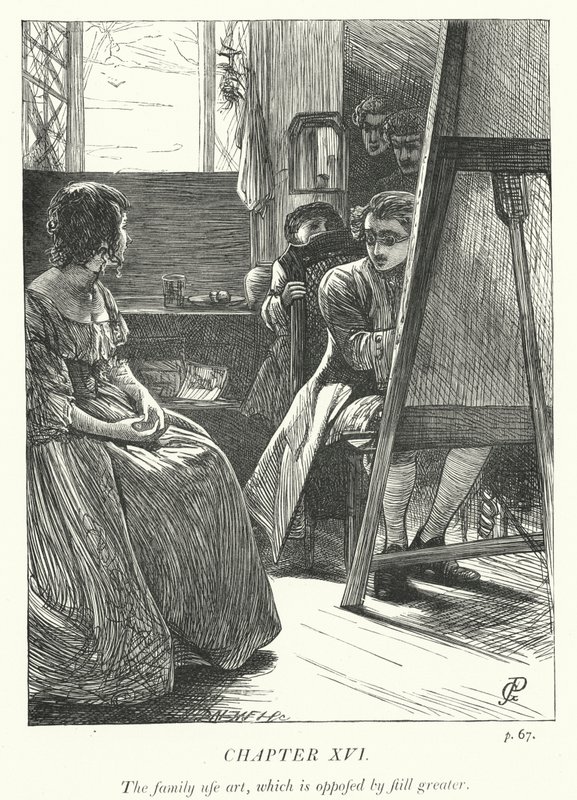 Illustration für Der Pfarrer von Wakefield (Gravur) von George John Pinwell